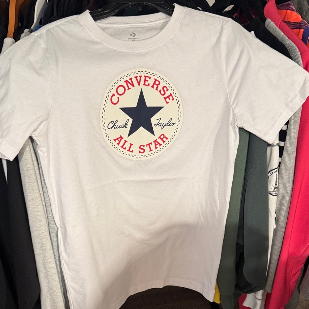 Converse White All Star Logo T-Shirt